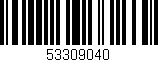 Código de barras (EAN, GTIN, SKU, ISBN): '53309040'