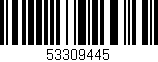 Código de barras (EAN, GTIN, SKU, ISBN): '53309445'