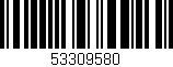 Código de barras (EAN, GTIN, SKU, ISBN): '53309580'
