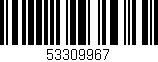 Código de barras (EAN, GTIN, SKU, ISBN): '53309967'