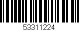 Código de barras (EAN, GTIN, SKU, ISBN): '53311224'