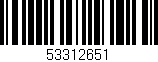 Código de barras (EAN, GTIN, SKU, ISBN): '53312651'