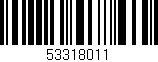 Código de barras (EAN, GTIN, SKU, ISBN): '53318011'