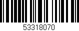 Código de barras (EAN, GTIN, SKU, ISBN): '53318070'
