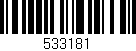 Código de barras (EAN, GTIN, SKU, ISBN): '533181'