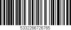 Código de barras (EAN, GTIN, SKU, ISBN): '5332266726765'