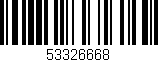 Código de barras (EAN, GTIN, SKU, ISBN): '53326668'