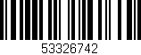Código de barras (EAN, GTIN, SKU, ISBN): '53326742'