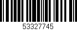 Código de barras (EAN, GTIN, SKU, ISBN): '53327745'