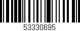 Código de barras (EAN, GTIN, SKU, ISBN): '53330695'