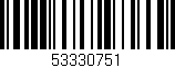 Código de barras (EAN, GTIN, SKU, ISBN): '53330751'