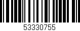 Código de barras (EAN, GTIN, SKU, ISBN): '53330755'