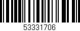 Código de barras (EAN, GTIN, SKU, ISBN): '53331706'