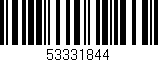 Código de barras (EAN, GTIN, SKU, ISBN): '53331844'