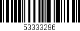 Código de barras (EAN, GTIN, SKU, ISBN): '53333296'