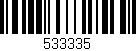 Código de barras (EAN, GTIN, SKU, ISBN): '533335'