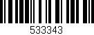 Código de barras (EAN, GTIN, SKU, ISBN): '533343'