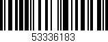 Código de barras (EAN, GTIN, SKU, ISBN): '53336183'