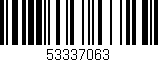 Código de barras (EAN, GTIN, SKU, ISBN): '53337063'