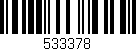 Código de barras (EAN, GTIN, SKU, ISBN): '533378'