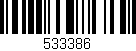 Código de barras (EAN, GTIN, SKU, ISBN): '533386'