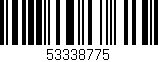 Código de barras (EAN, GTIN, SKU, ISBN): '53338775'