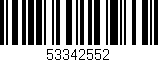 Código de barras (EAN, GTIN, SKU, ISBN): '53342552'