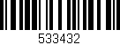 Código de barras (EAN, GTIN, SKU, ISBN): '533432'