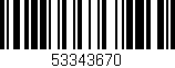 Código de barras (EAN, GTIN, SKU, ISBN): '53343670'