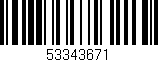 Código de barras (EAN, GTIN, SKU, ISBN): '53343671'