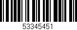 Código de barras (EAN, GTIN, SKU, ISBN): '53345451'