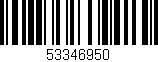 Código de barras (EAN, GTIN, SKU, ISBN): '53346950'