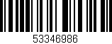 Código de barras (EAN, GTIN, SKU, ISBN): '53346986'