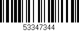 Código de barras (EAN, GTIN, SKU, ISBN): '53347344'