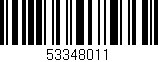 Código de barras (EAN, GTIN, SKU, ISBN): '53348011'