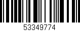 Código de barras (EAN, GTIN, SKU, ISBN): '53349774'