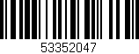 Código de barras (EAN, GTIN, SKU, ISBN): '53352047'