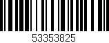 Código de barras (EAN, GTIN, SKU, ISBN): '53353825'