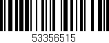 Código de barras (EAN, GTIN, SKU, ISBN): '53356515'