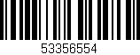 Código de barras (EAN, GTIN, SKU, ISBN): '53356554'
