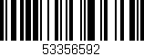 Código de barras (EAN, GTIN, SKU, ISBN): '53356592'
