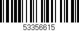 Código de barras (EAN, GTIN, SKU, ISBN): '53356615'
