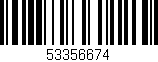 Código de barras (EAN, GTIN, SKU, ISBN): '53356674'