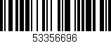 Código de barras (EAN, GTIN, SKU, ISBN): '53356696'