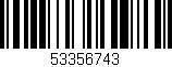 Código de barras (EAN, GTIN, SKU, ISBN): '53356743'