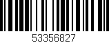 Código de barras (EAN, GTIN, SKU, ISBN): '53356827'