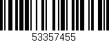 Código de barras (EAN, GTIN, SKU, ISBN): '53357455'