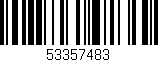 Código de barras (EAN, GTIN, SKU, ISBN): '53357483'