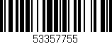 Código de barras (EAN, GTIN, SKU, ISBN): '53357755'