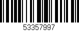 Código de barras (EAN, GTIN, SKU, ISBN): '53357997'